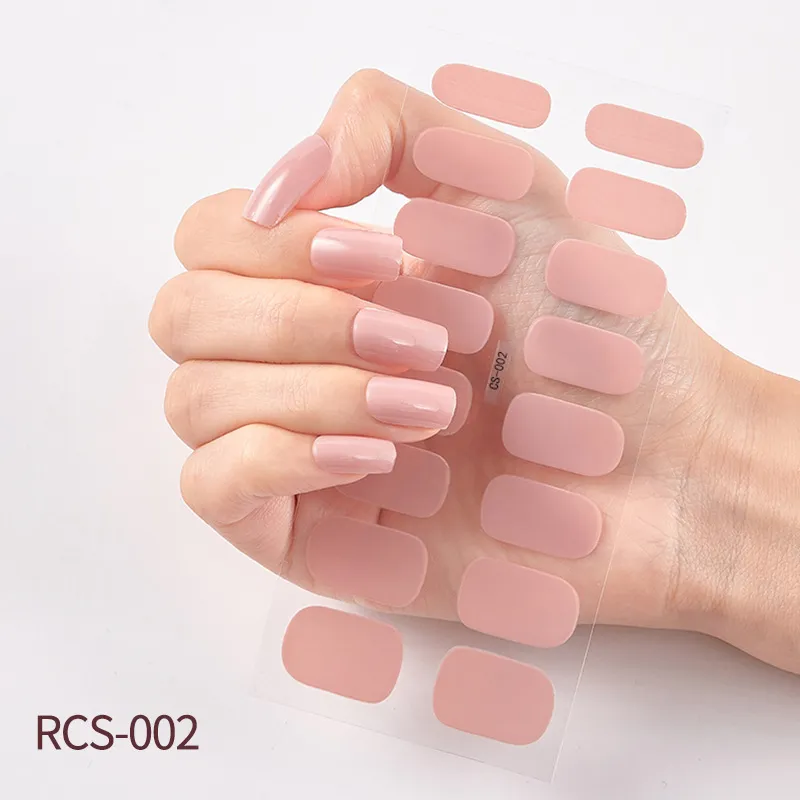 Simple waterproof nail stickers - Beige