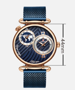 steel mesh belt men's watch