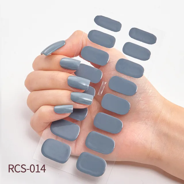 Simple waterproof nail stickers Dark Grey - Shop at LoveMi