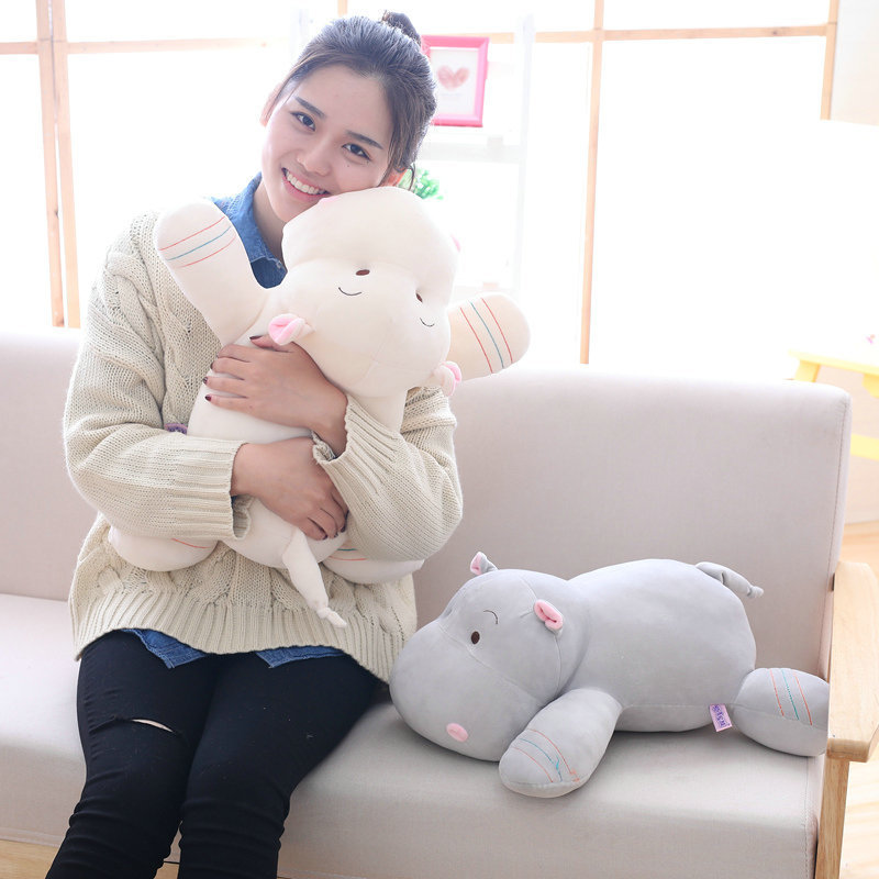 Cute Hippopotamus Soft Stuffed Plush Pillow Toy