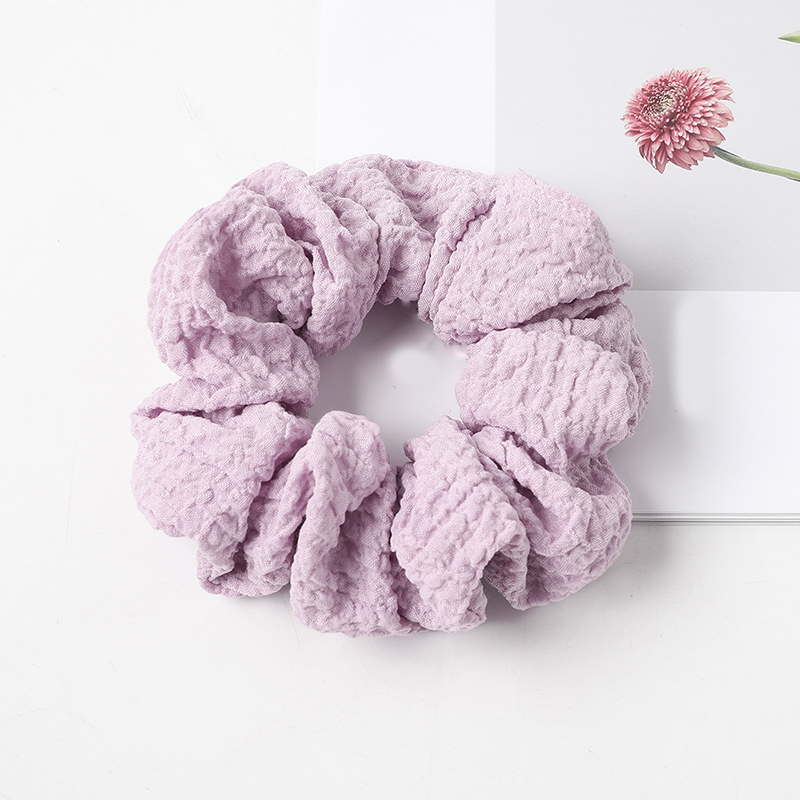 Puff large intestine hair circle fabric in Pink