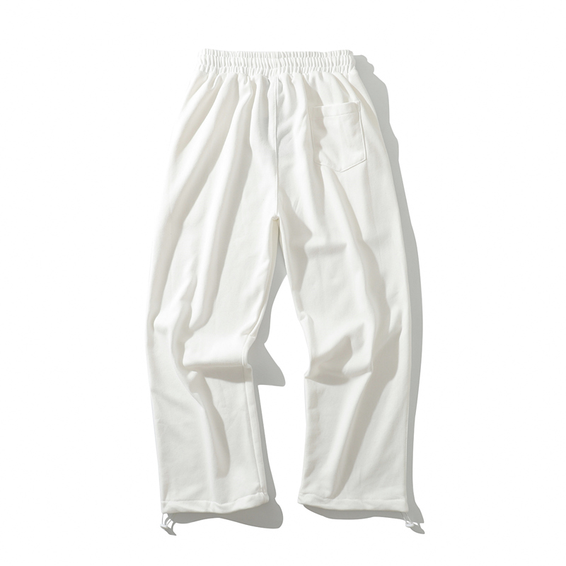 Japanese loose solid sports pants