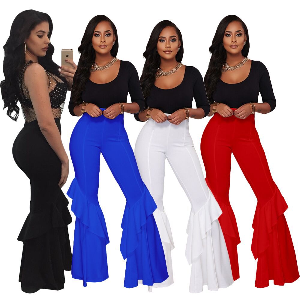 Double flared trousers