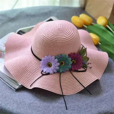 Summer wreath parent child hat Pink - Shop at LoveMi