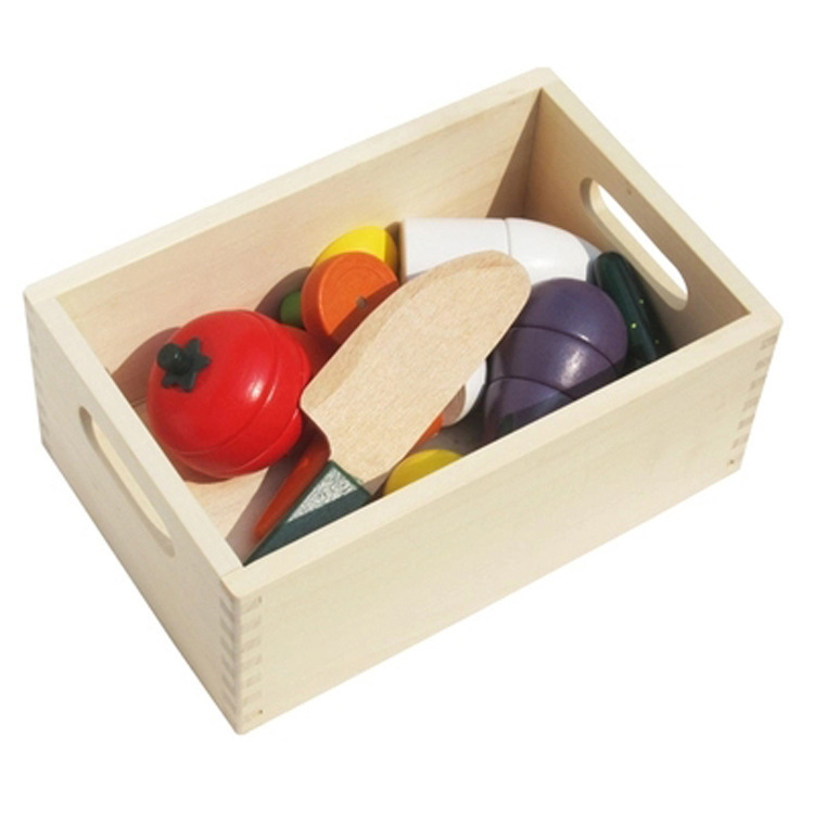 Set fruits-légumes à couper en bois magnétique — 11 pièces 2