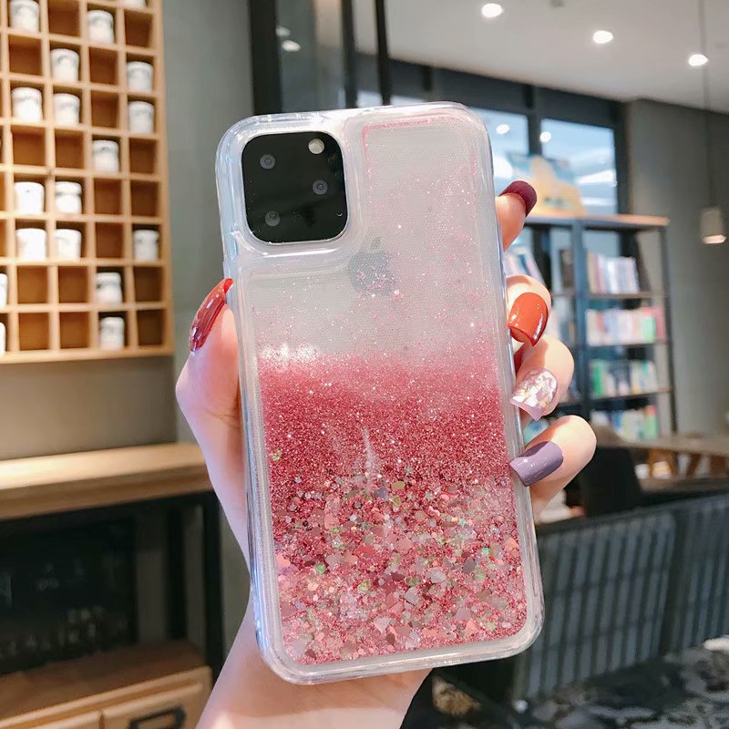 Compatible with Apple , Glitter liquid mobile phone case - Image 3