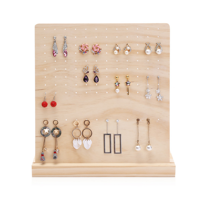 120-hole solid wood earring holder