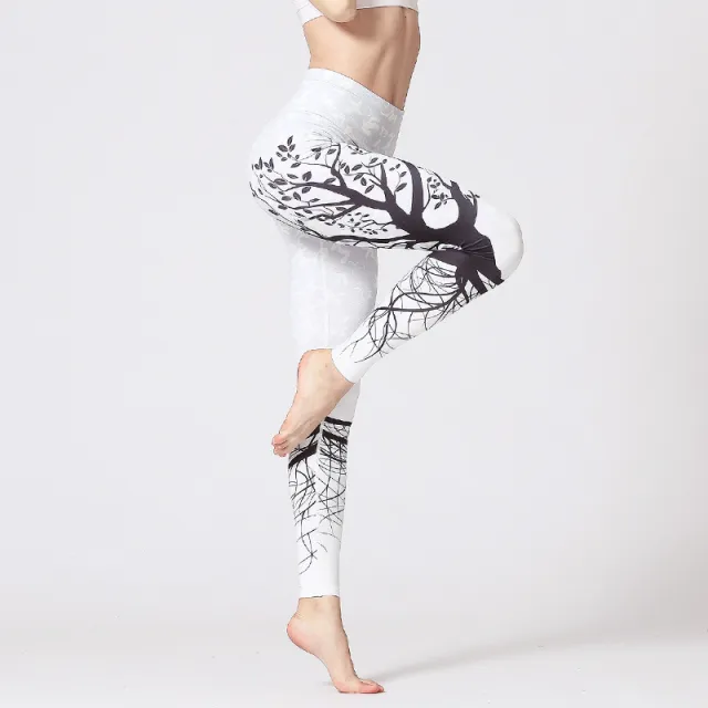 Women's digital printed quick drying sports yoga pants 5 Style Xl - Shop at LoveMi