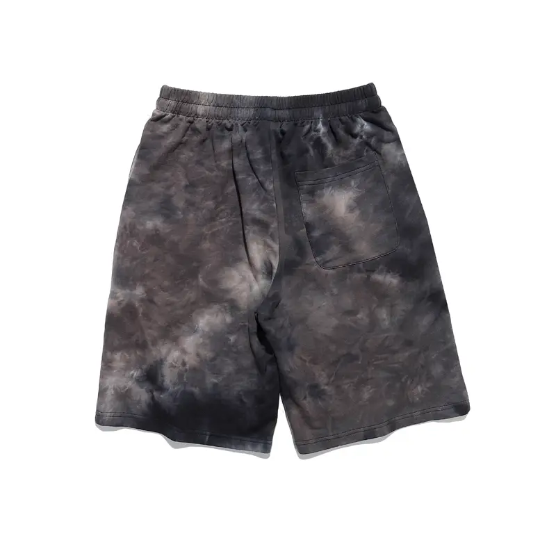 Contrast tie-dye casual sports shorts