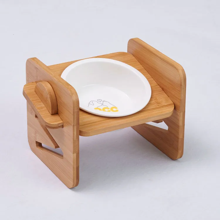 Bamboo single double double bowl bamboo frame - W24Zw