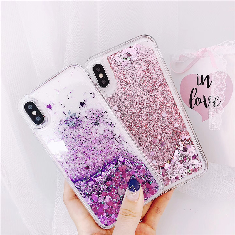Creative full soft white glitter liquid mobile phone case - Image 3