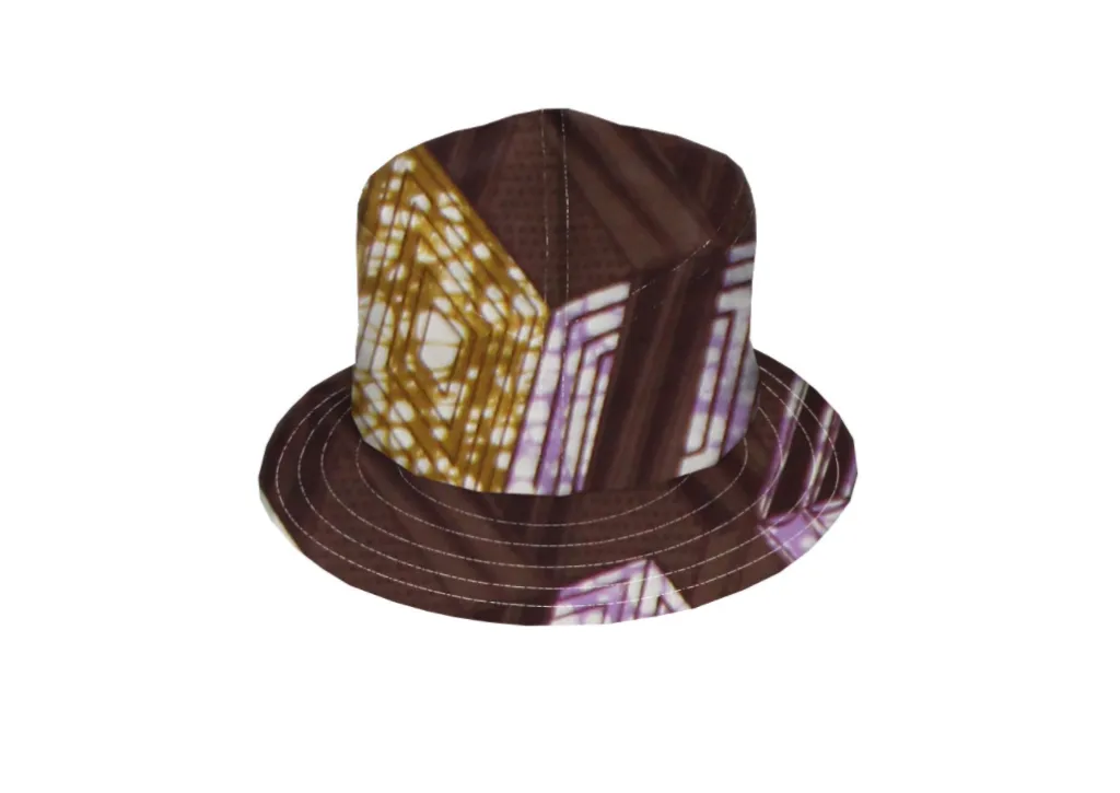 All cotton batik fisherman's hat double side belt - G