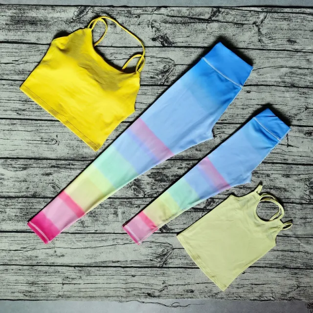 Parent child beauty back yoga suit Adults L - Shop at LoveMi