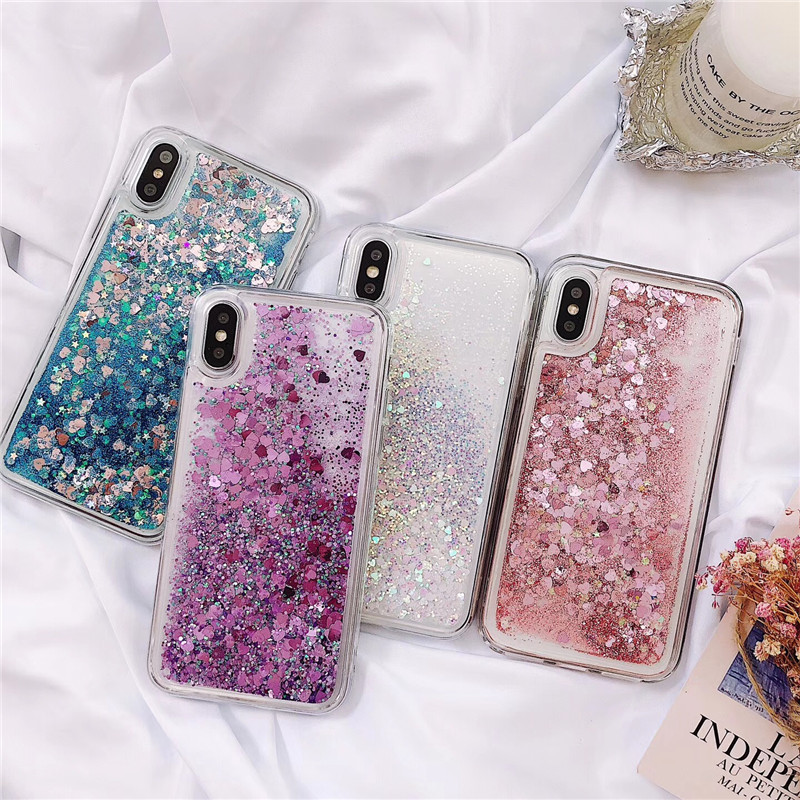 Creative full soft white glitter liquid mobile phone case - Image 2
