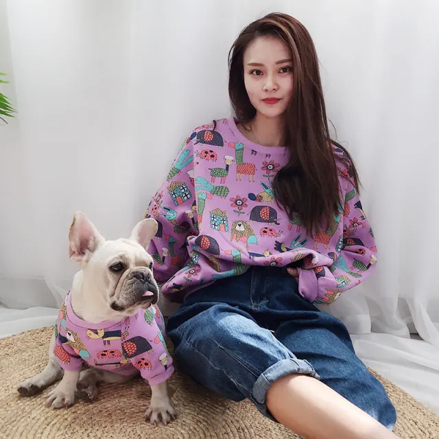 Parent child clothing for cats and dogs Purple - Shop at LoveMi