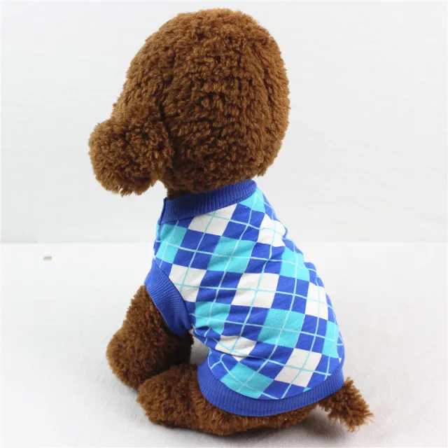 Dog and cat lovers cotton vest Blue - Shop at LoveMi