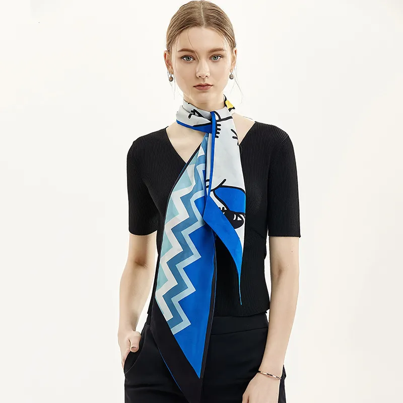 Double sided silk scarf - Nomadic Spirit