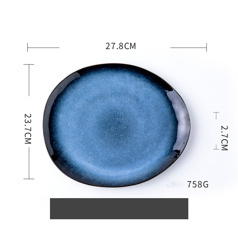 Home Art Plate Personality Pasta Shallow Plate Large Plate Nordic Ceramics 3 Style - Shop at LoveMi
