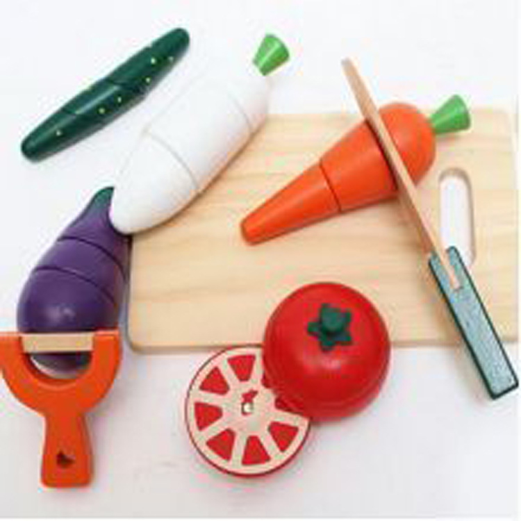 Set fruits-légumes à couper en bois magnétique — 11 pièces 5