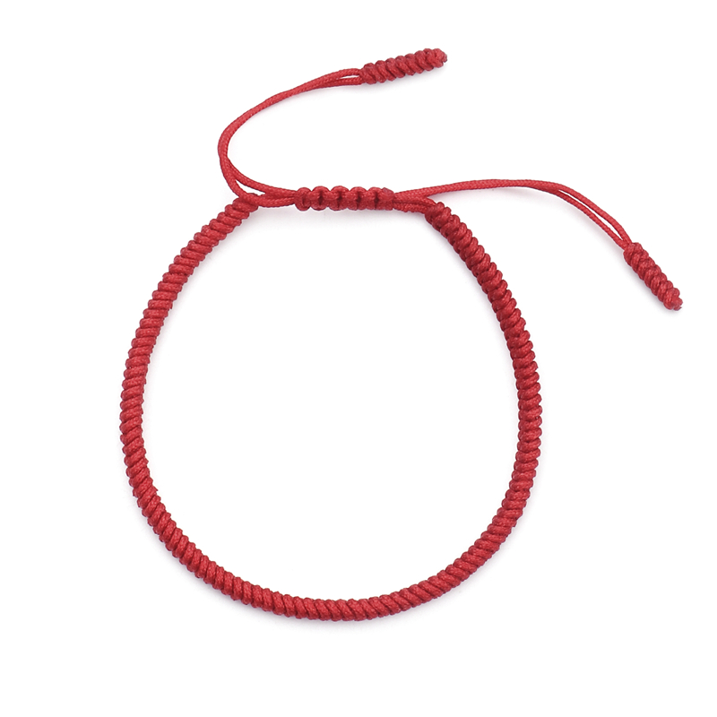 Diamond knot red rope bracelet