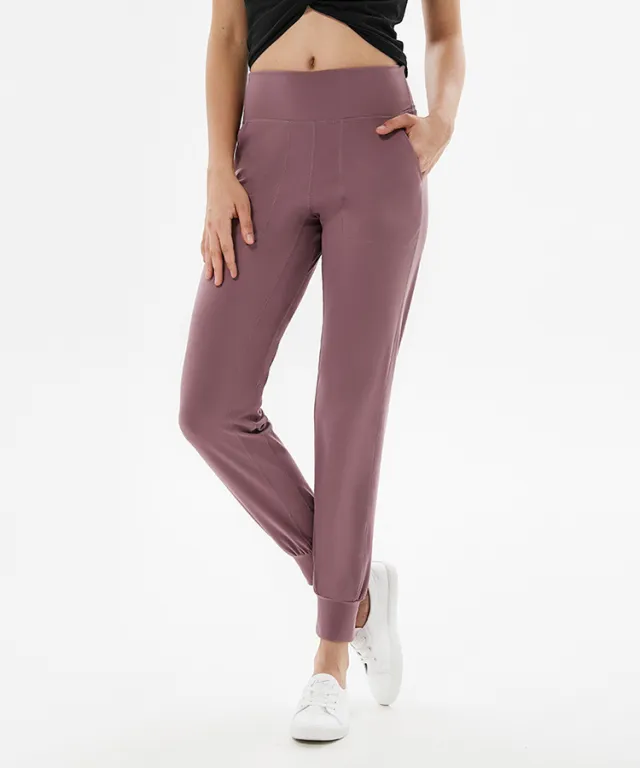 Loose Pocket Yoga Cropped Pants Pink - Shop at LoveMi