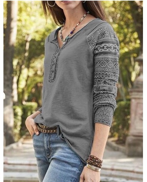 Printed bottoming shirt