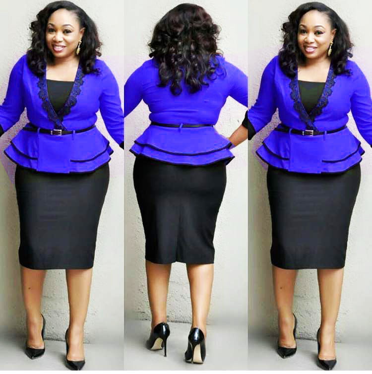 Lotus leaf colorblock top half skirt suit