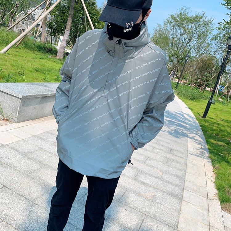 Reflective letters pet parent child windbreaker Reflective Adult One Size - Shop at LoveMi