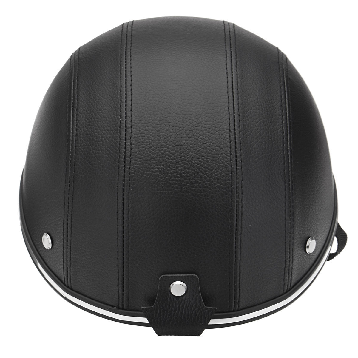 motorcycle helmet half helmet (Black)