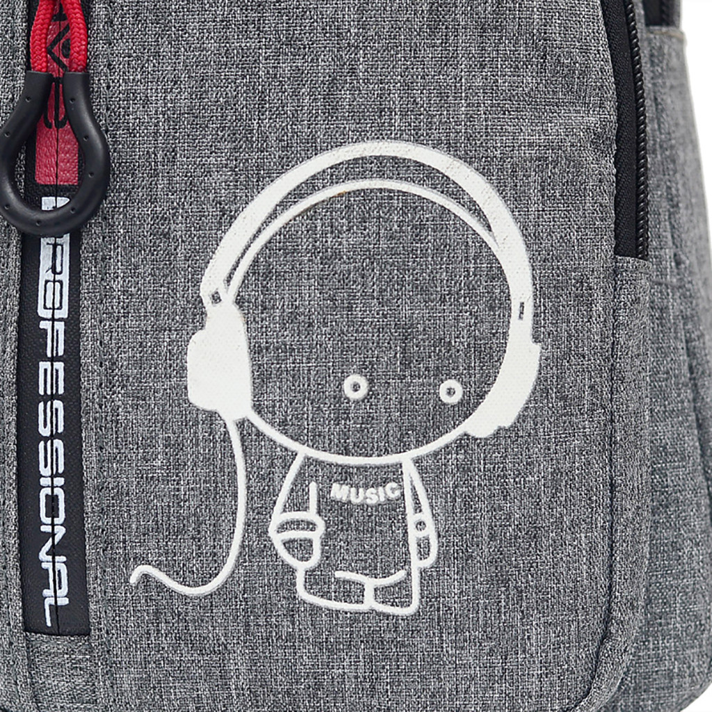 Men's nylon luminous chest bag
