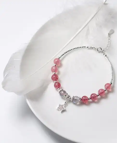 Strawberry Crystal Female Bracelet