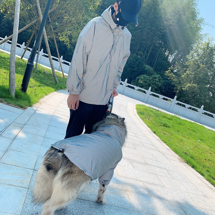 Reflective letters pet parent-child windbreaker — foto 2