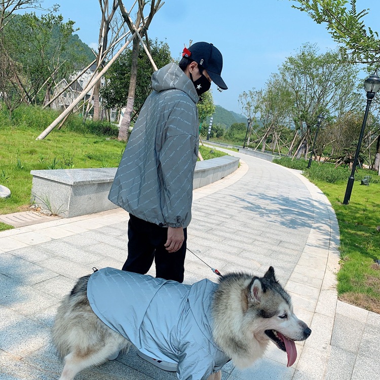 Reflective letters pet parent-child windbreaker — foto 4