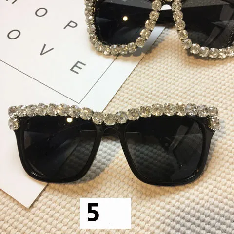 Handmade flower diamond sunglasses - 5Style