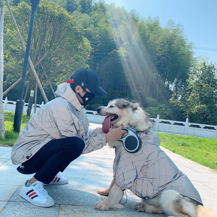 Reflective letters pet parent-child windbreaker — foto 3