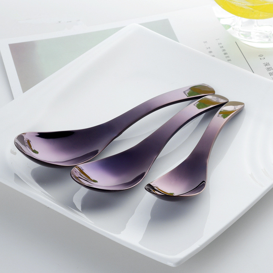 Stainless steel spoon Purple - Shop at LoveMi