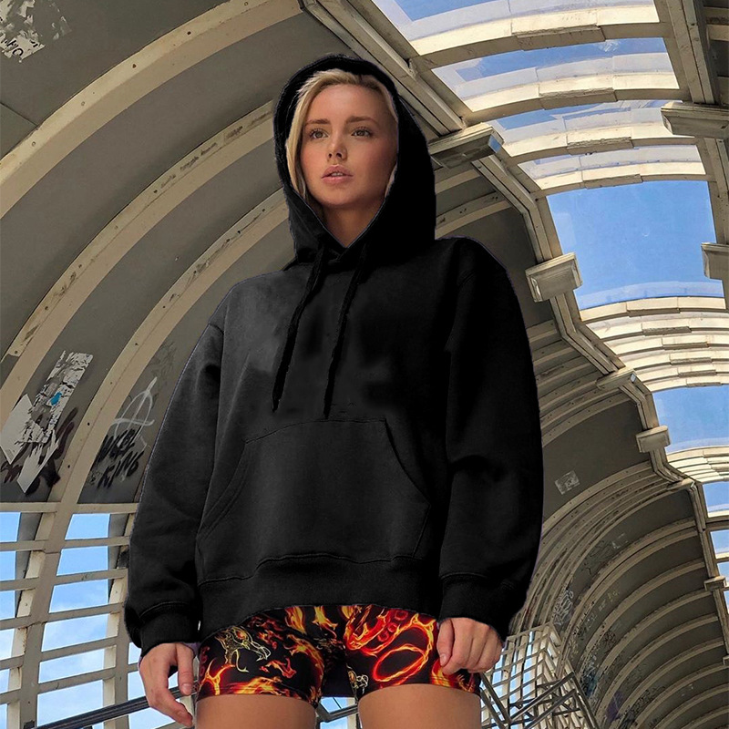 Title 2, Loose hooded big pocket sweatshirt