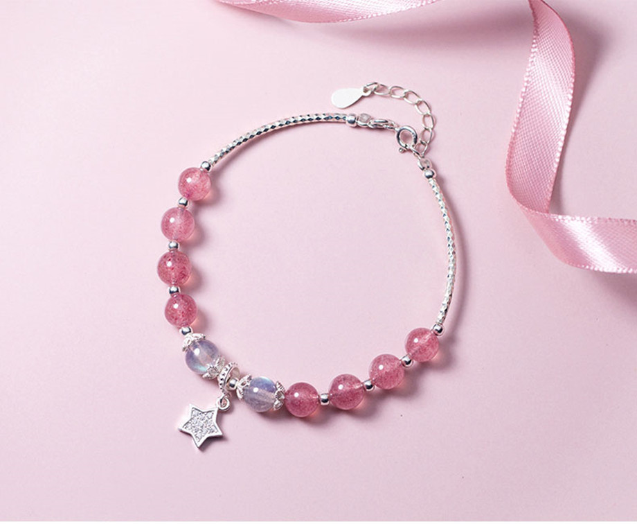 Strawberry Crystal Female Bracelet