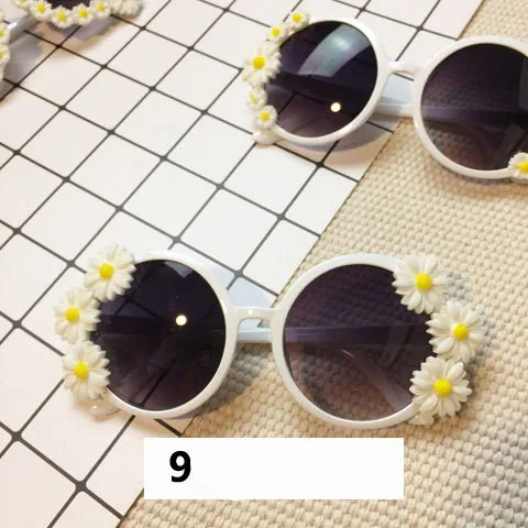 Handmade flower diamond sunglasses - 9Style