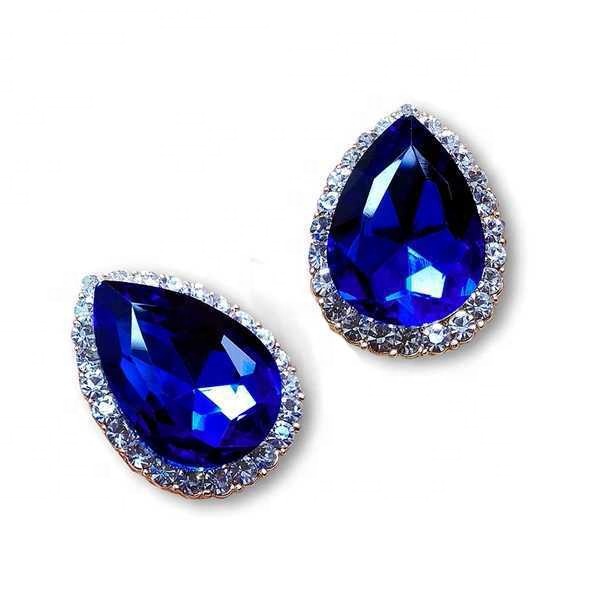Drop-Shaped Crystal Earrings, picture 4 of 4