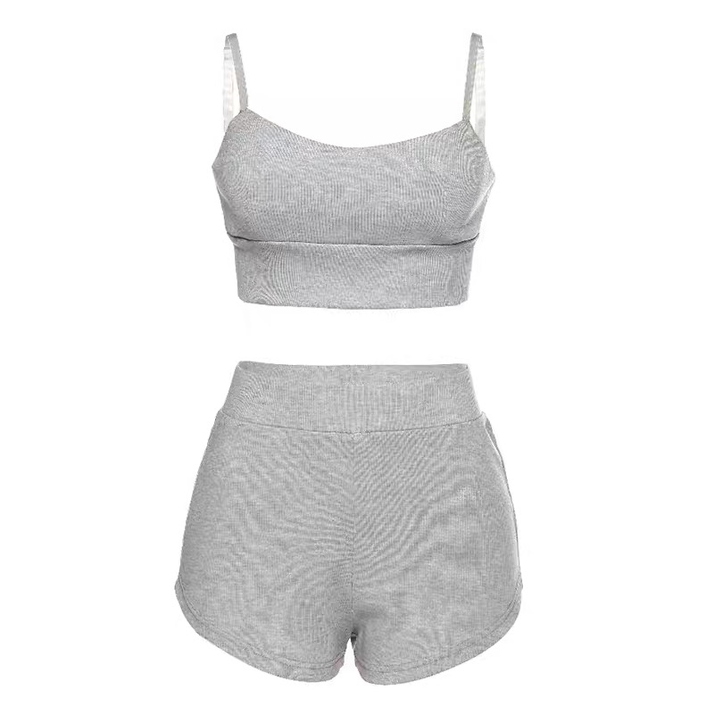 Home hot pants fitness sports bra set
