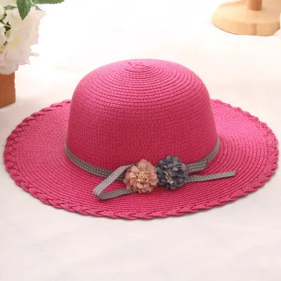 Bowler beach hat for summer tourism Rose Red - Shop at LoveMi