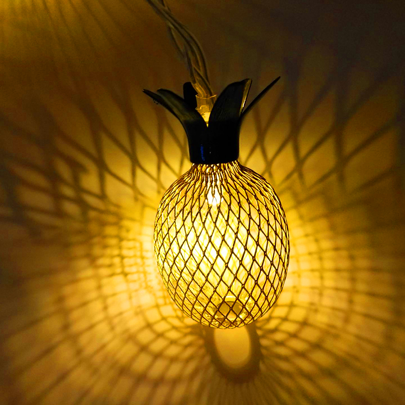 Solar Pineapple String Lights, picture 2 of 3