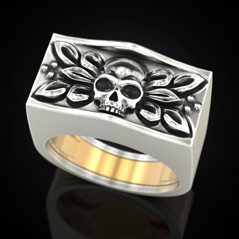 Punk skull ring