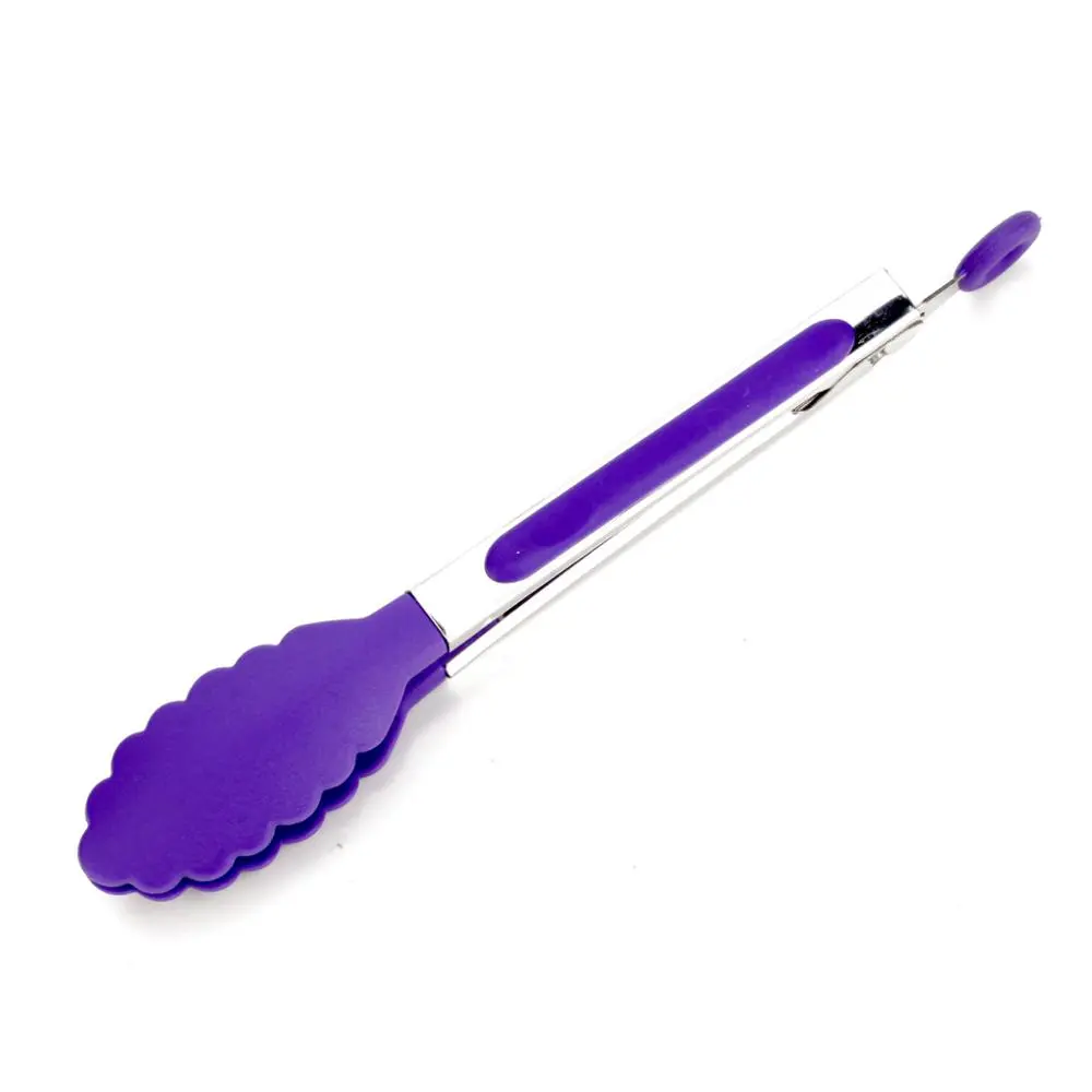 Silicone nylon food clip - Purple