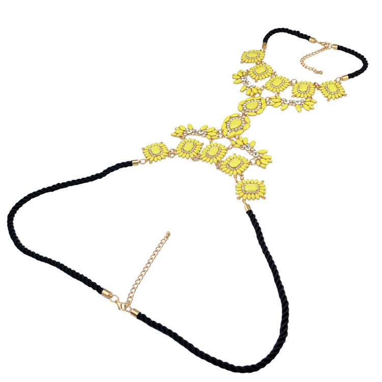 Fashionable diamond luxury body chain