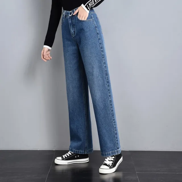 Women's wide legged trousers Blue - Shop at LoveMi