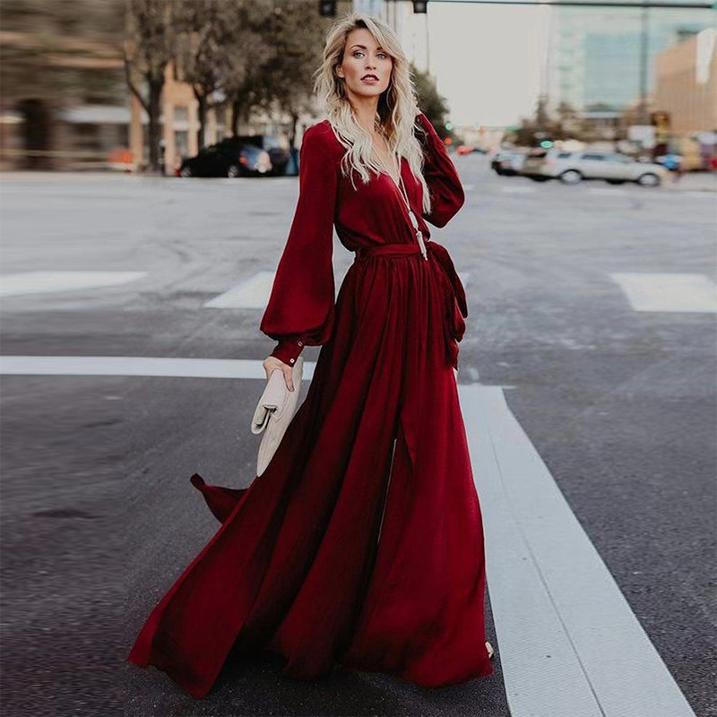 Long skirt with sleeves