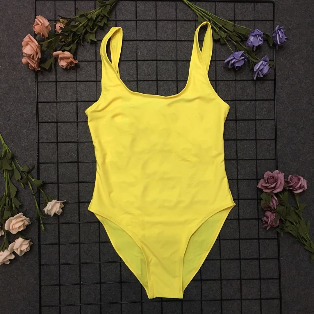 Adult swimsuit quick sale one piece swimsuit Yellow - Shop at LoveMi