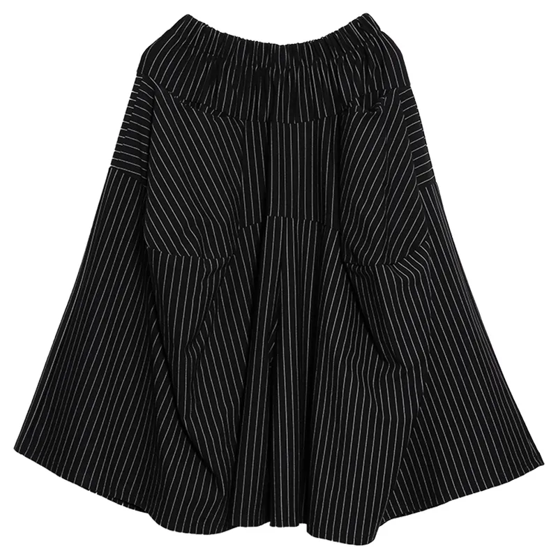 Cropped high waist pants - Black